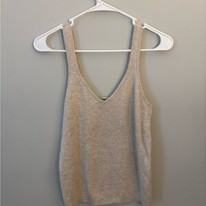 Banana Republic Beige Ribbed Tank Top